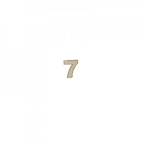 Numero Legno Singolo 2x2cm - busta 10 pz