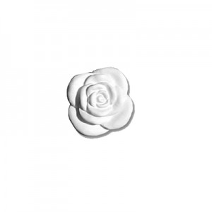  Fiorellino  - gesso ceramico bianco - cm  3  - SET 6 Pz