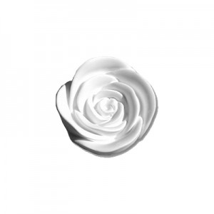  Bocciolo di Rosa  - gesso ceramico bianco - cm  5